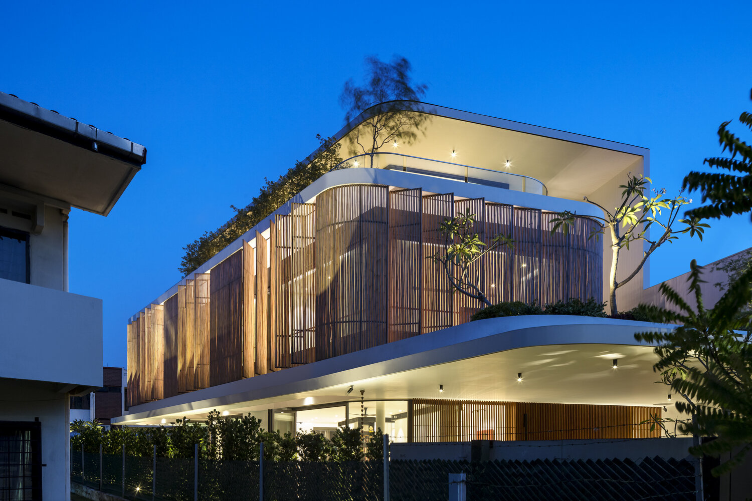 House with Bamboo veil in Singapore Courtesy ArchDaily