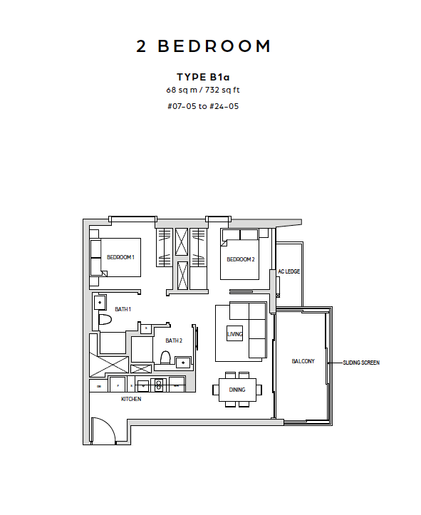 Midtown Bay 2 Bedroom B1a layout.png