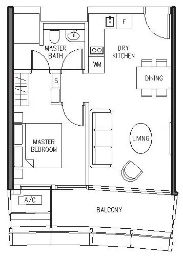 Duo Residences’s 646 sq ft sold at $1.2-1.3 mil B1 layout 1-bedder