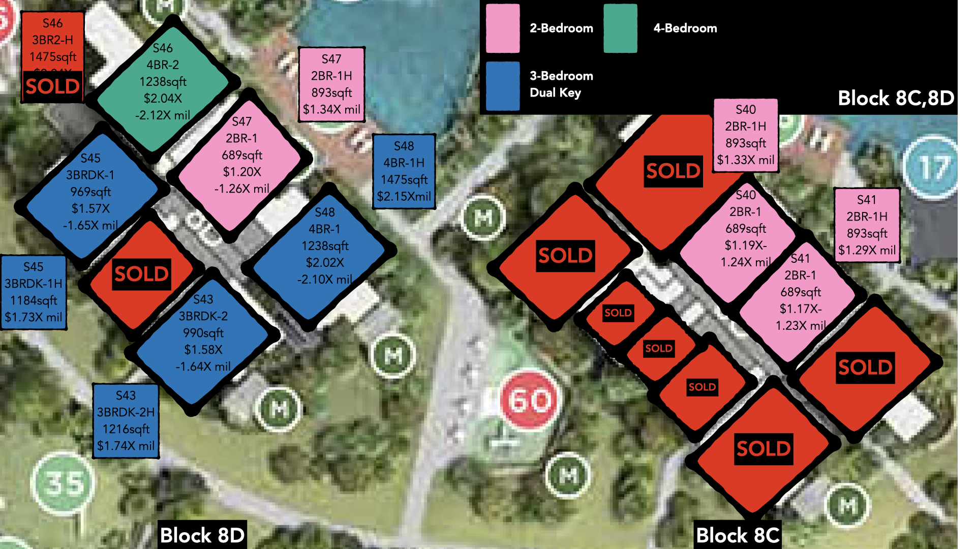 Parc Clematis Price Distribution Site Plan Block 8C,8D PropertyLimBrothers.png