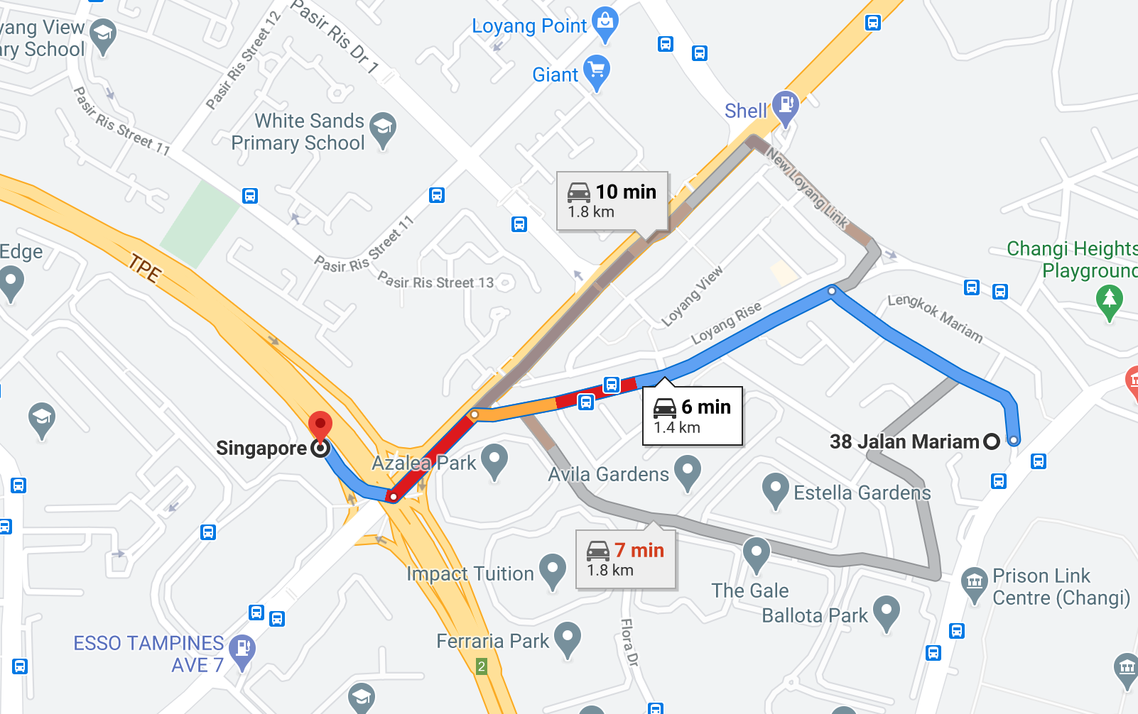 Parc Komo Accessibility to TPE courtesy googlemaps.png