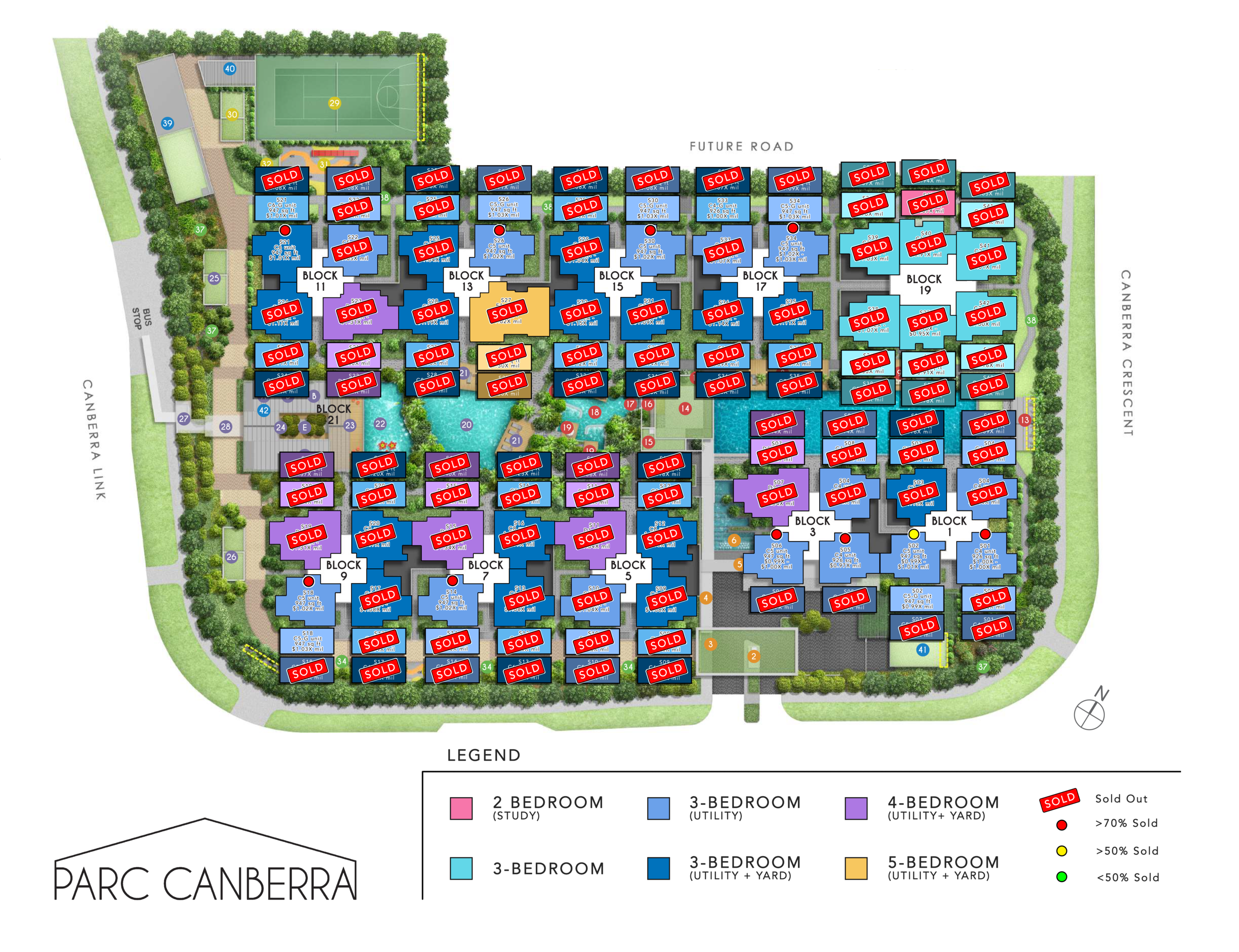 Sale Status Parc Canberra Price Map.png