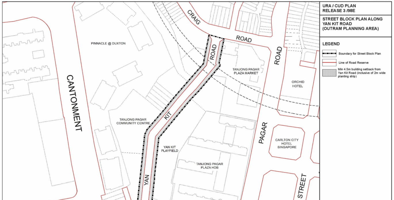 Image showing street block plan courtesy URA