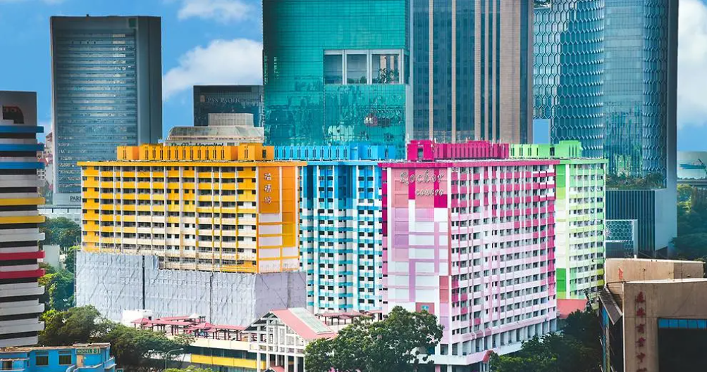 Singapore’s iconic Rochor Centre was demolished in June 2018 following an en bloc sale, Image courtesy: Channel News Asia.