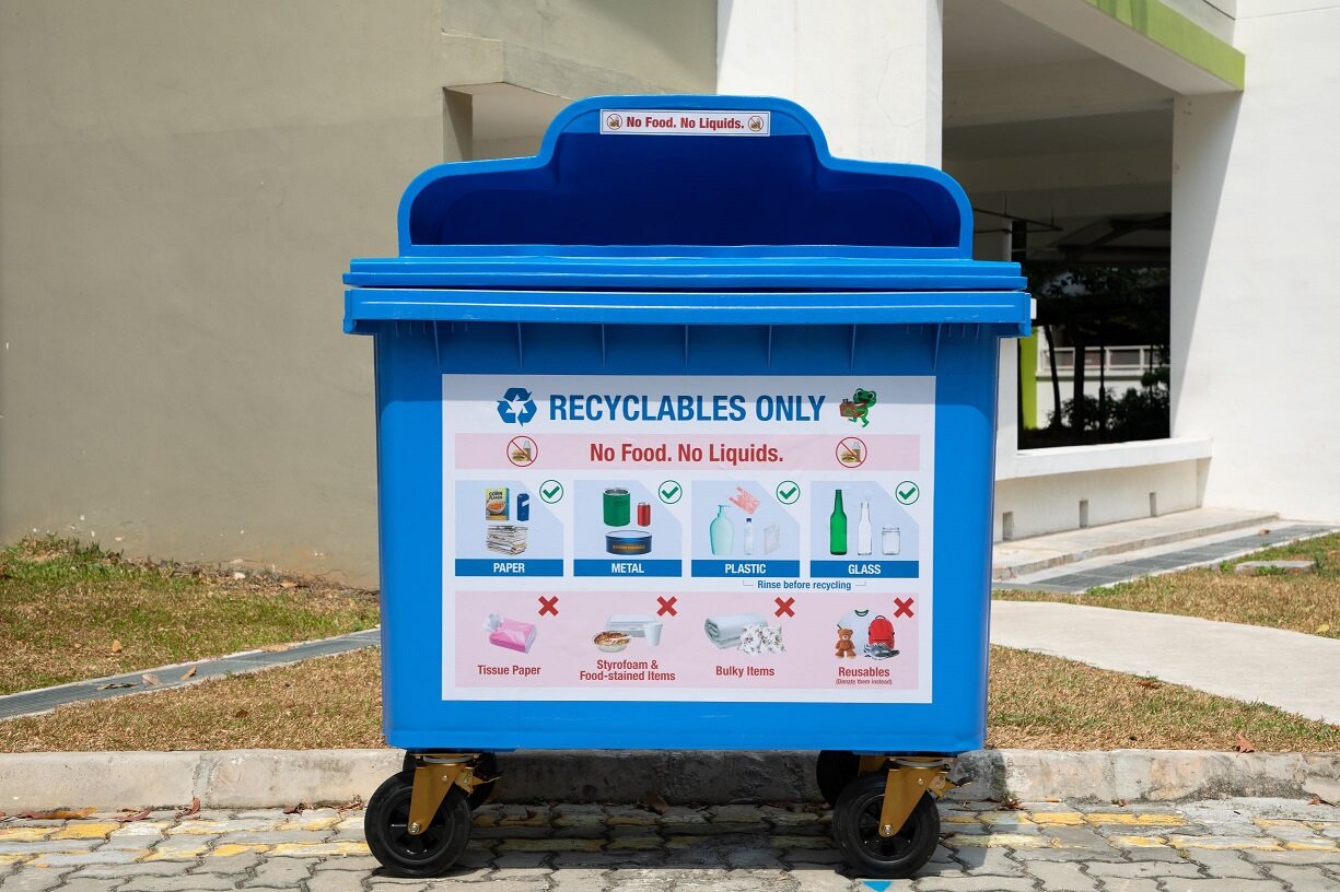 Recycling bin for housing estates Courtesy NEA