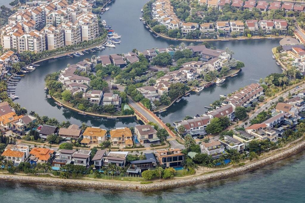 Sentosa Cove and its 5 islands courtesy TODAY